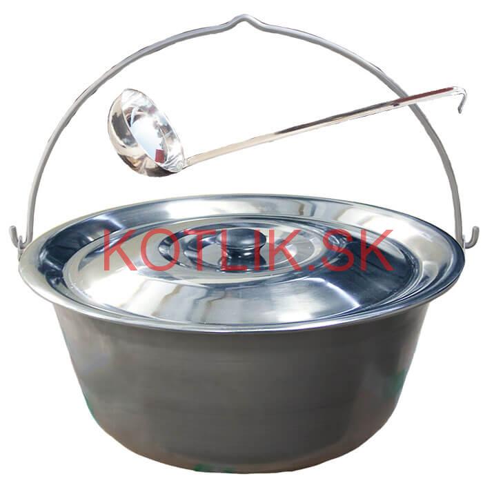Nerezový kotlík 10 L (1,5 mm) + antikorová pokrievka