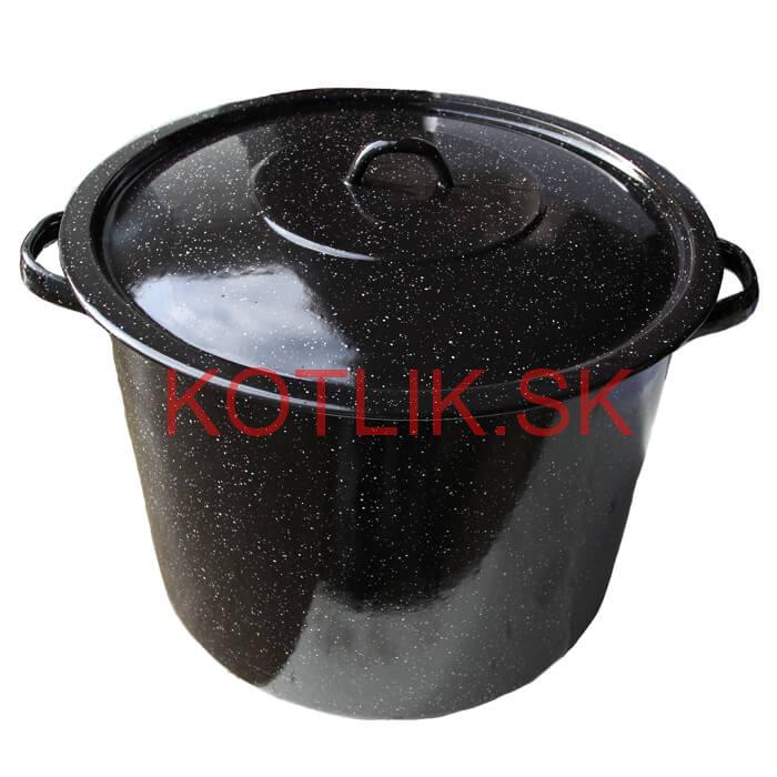 Smaltovaný hrniec s pokrievkou 27 L