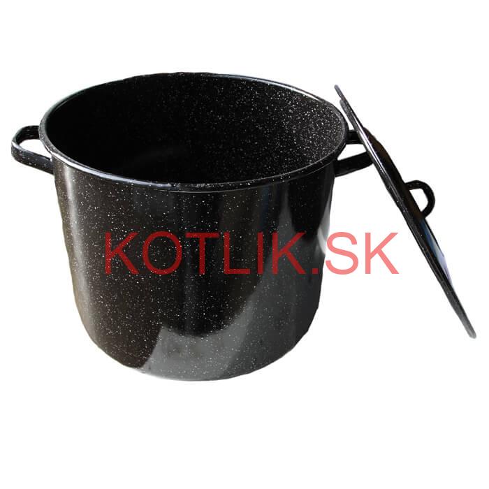 Smaltovaný hrniec s pokrievkou 43 L