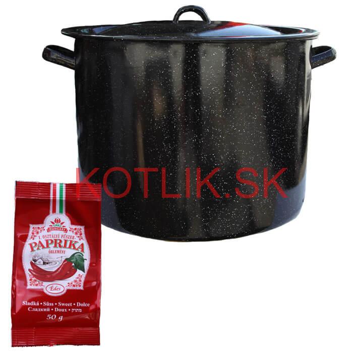 Smaltovaný hrniec 50 L + Paprika 50 g