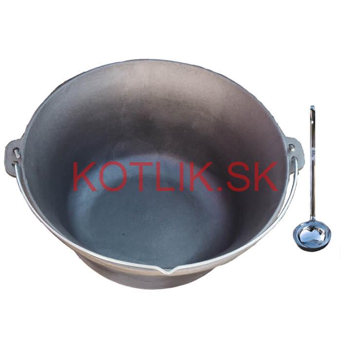 Liatinový kotlík 14,5 L + antikórová naberačka