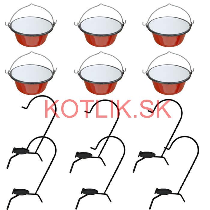 Servírovacia súprava SMALT RED 6 ks