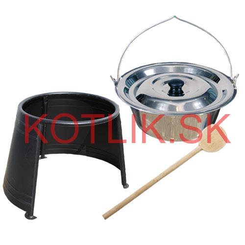 Antikorový kotlík 22 L (0,8 mm) + chránič plameňa