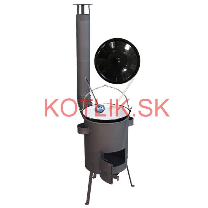 Smaltovaný kotlík 16 L + žiaruvzdorná kotlina 39 PLUS 600 4 MM