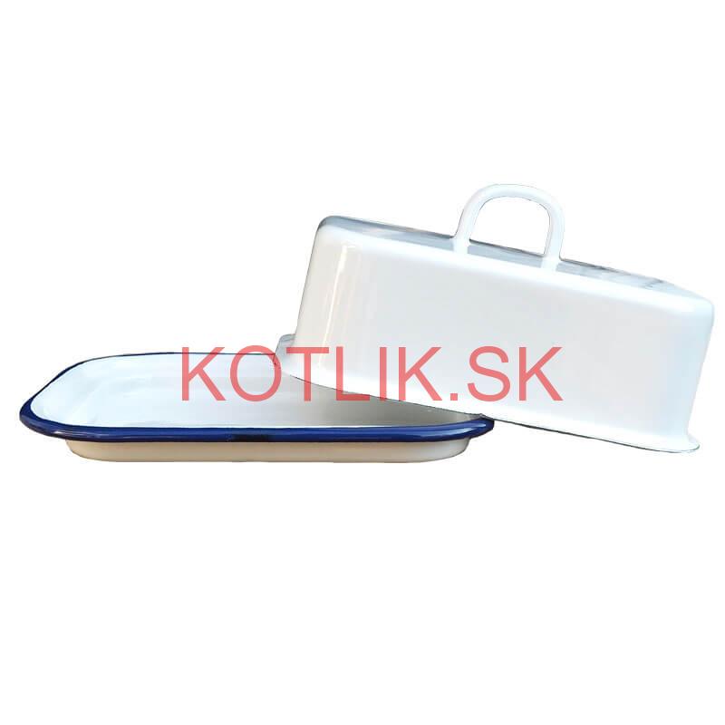 Smaltovaná maselnička - biela