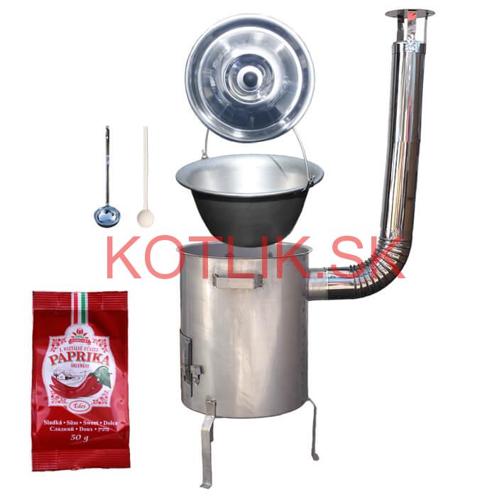 Nerezový kotlík 30 L (1,5 mm) + nerezová kotlina (1,5 mm) 45 cm STRONG EXCLUSIVE