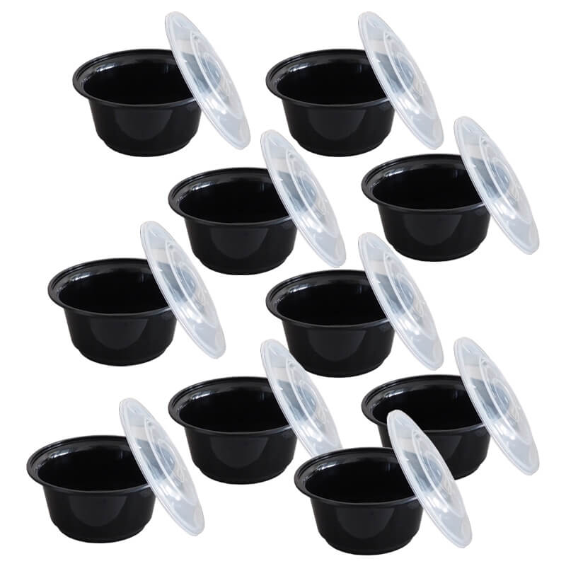 Plastové boxy (misky) na guláš + vrchnáky 1000 ml 10 ks