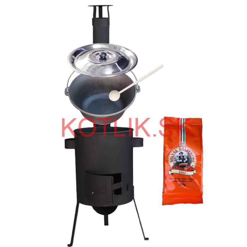 Liatinový kotlík 16 L + žiaruvzdorná kotlina 36 PLUS 600 4 MM