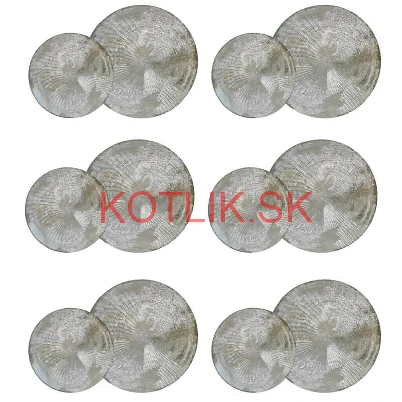 Súprava keramických tanierov 18 ks GREY