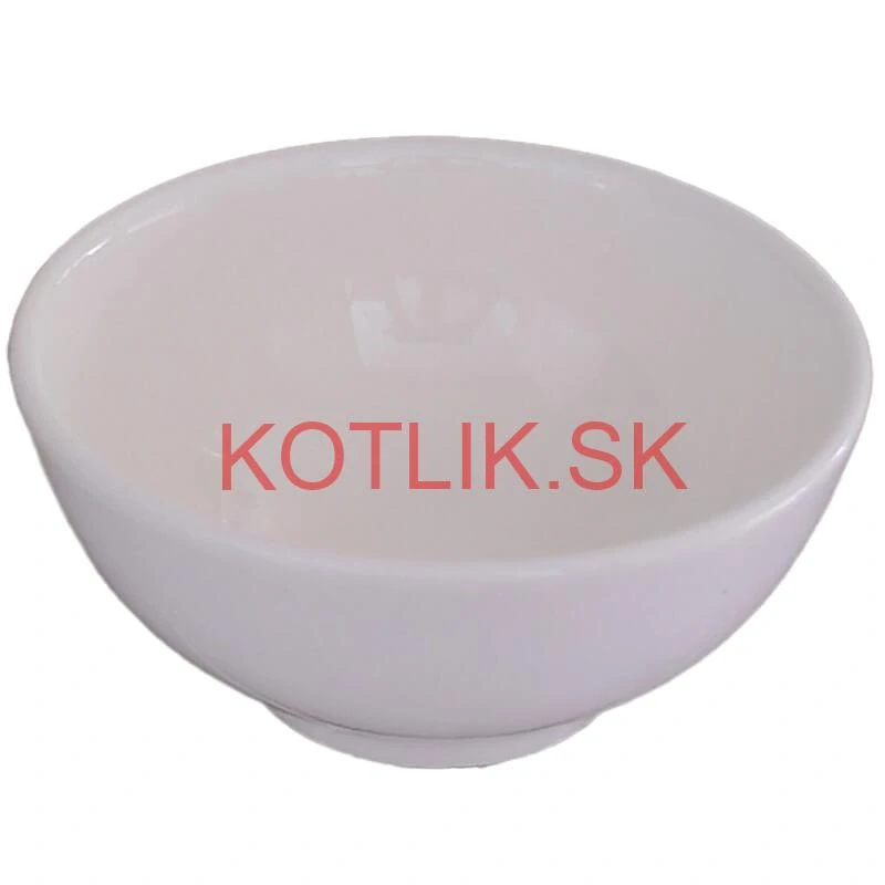 Keramické misky na servírovanie gulášu 15 cm 12 ks biele