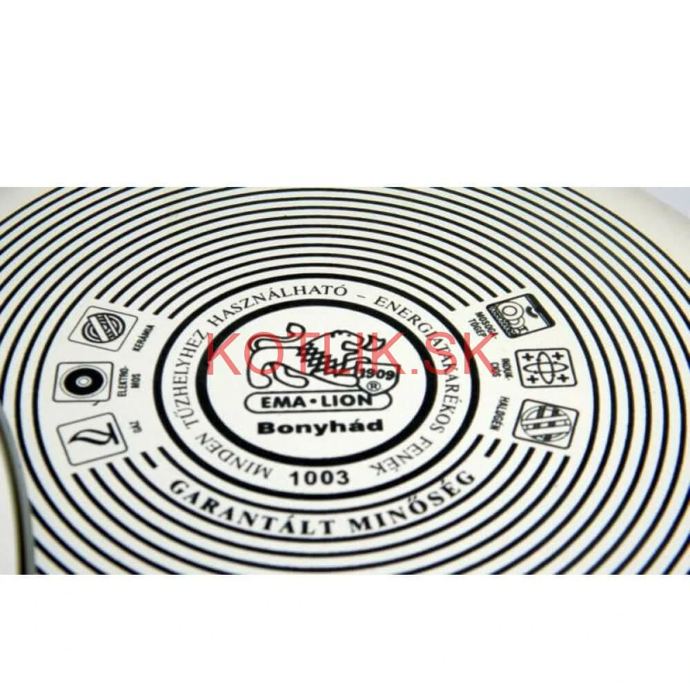 Smaltovaný hrniec s kvetinovým vzorom – Nezábudka 2 l + pokrievka