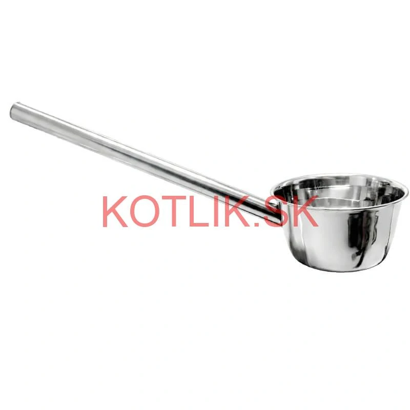 Nerezová naberačka na vodu 12 cm s dlhou rúčkou – pevná a praktická