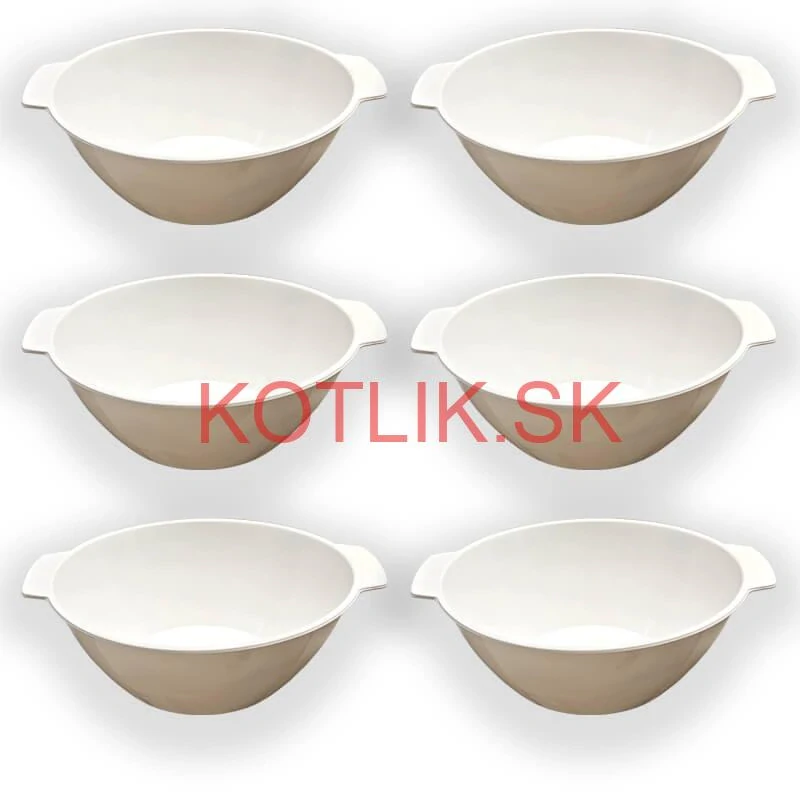 Sada 6 ks: Plasto vámiska na fajnový kotlíkový guláš a polievky – 750 ml