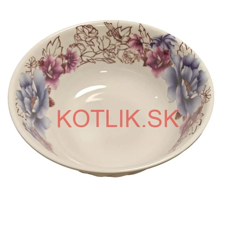 Plastová miska s kvetinovým vzorom (750 ml) – na poriadny guláš aj kapustnicu