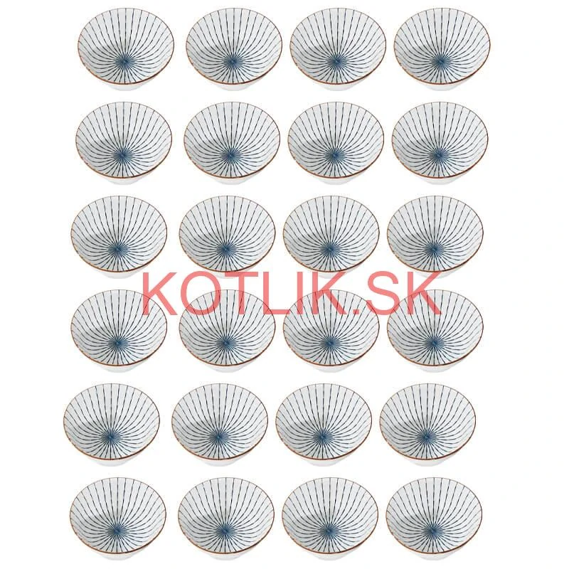 Sada 24 ks veľkých keramických misiek na guláš a polievky, 1 liter