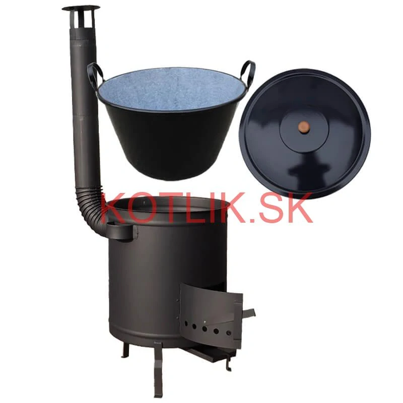 Guláš pre 60–80 ľudí – veľký kotlíkový set 60 L s kotlinou