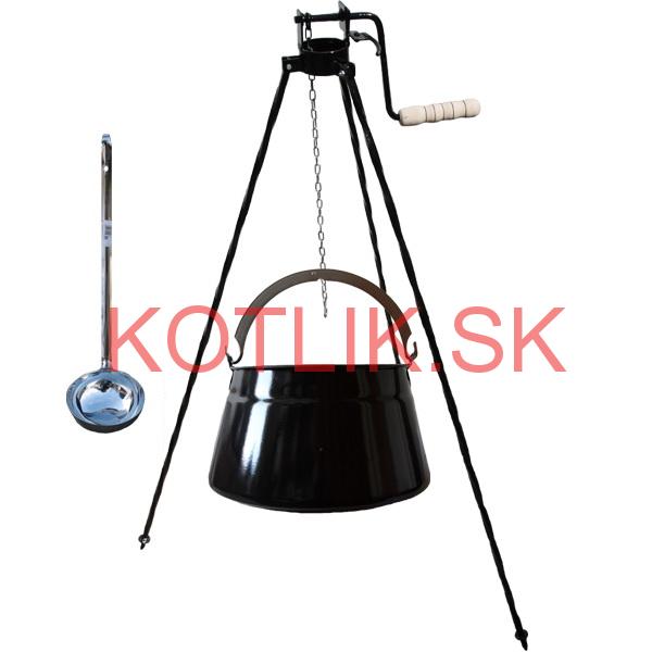 Kotlík na ryby 10 L + trojnožka s kladkou