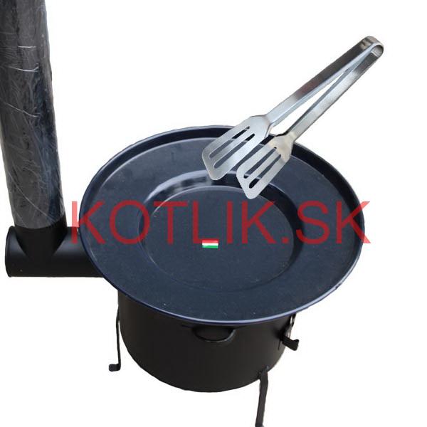 Grilovacia panvica s retiazkou + kotlina 39 cm