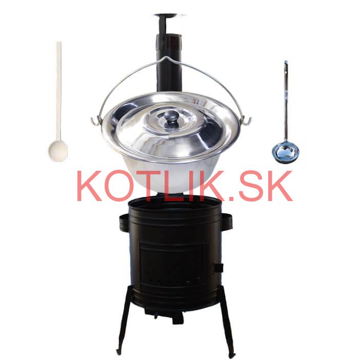 Antikorový kotlík 14 L (0,8 mm) + kovová kotlina 36 CLASSIC (KOV)