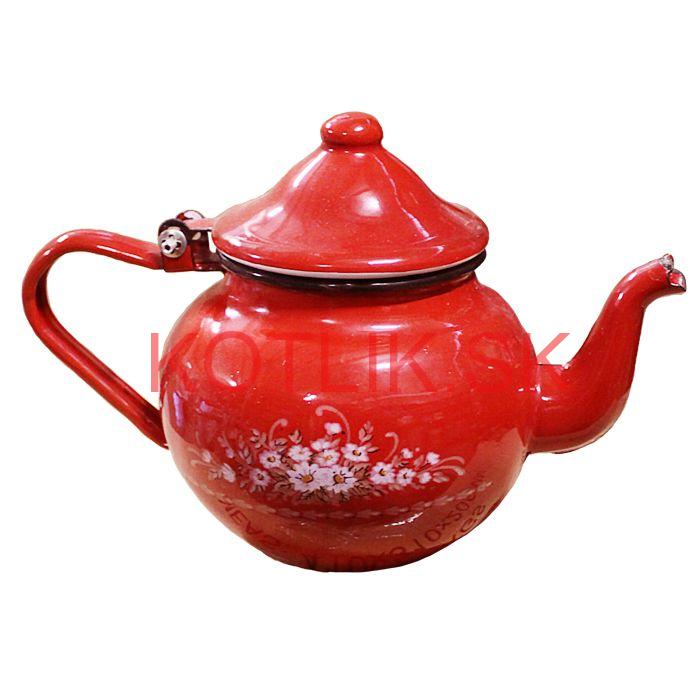 Smaltovaný čajník 0,5 L DEKO