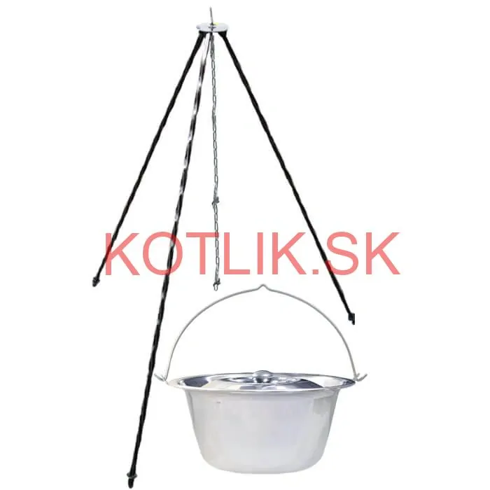 Nerezový kotlík 10 L INOX + pokrievka + stojan CLASSIC