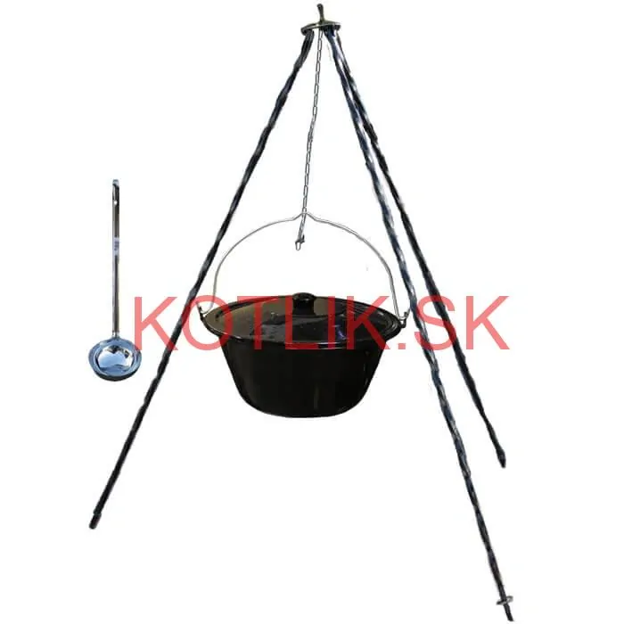 Smaltovaný kotlík 8 L + pokrievka + stojan CLASSIC