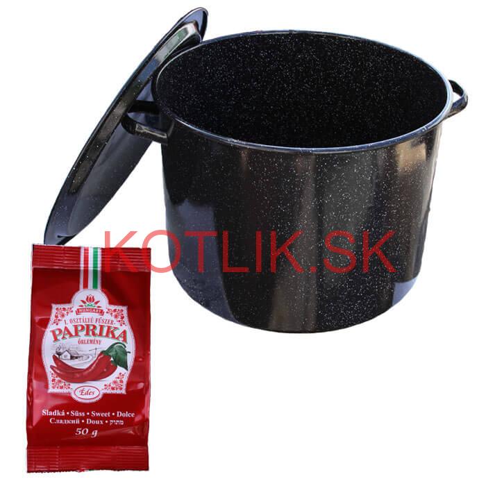 Smaltovaný hrniec 50 L + Paprika 50 g