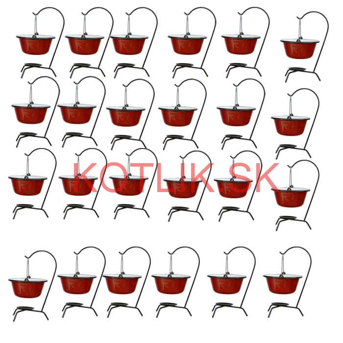 Servírovacia súprava SMALT RED 24 ks