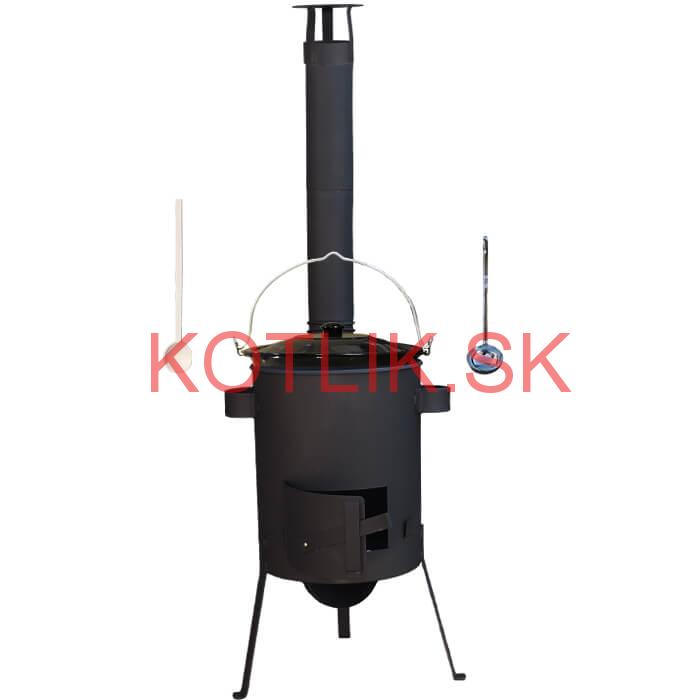 Smaltovaný kotlík 13 L + žiaruvzdorná kotlina 36 PLUS 600 4 MM