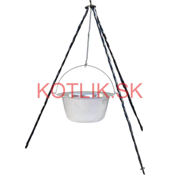 Nerezový kotlík (INOX 0,8 mm) 20 L + trojnožka 1,2 m