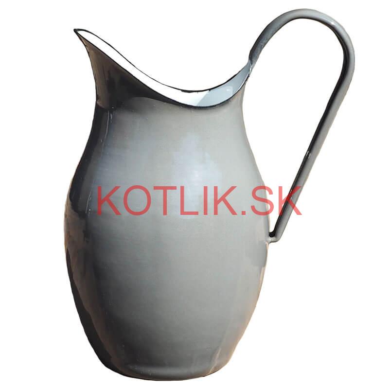 Smaltovaná krhla 2 L ŠEDÁ