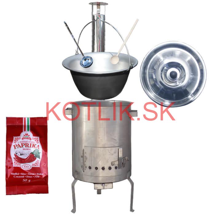 Nerezový kotlík 30 L (1,5 mm) + nerezová kotlina (1,5 mm) 45 cm STRONG EXCLUSIVE