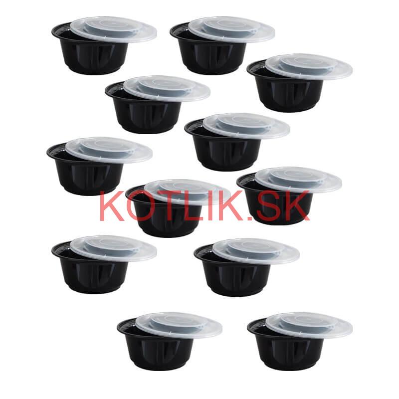 Smaltovaný kotlík 13 L + kovová kotlina 36 KOV + misky 12 ks