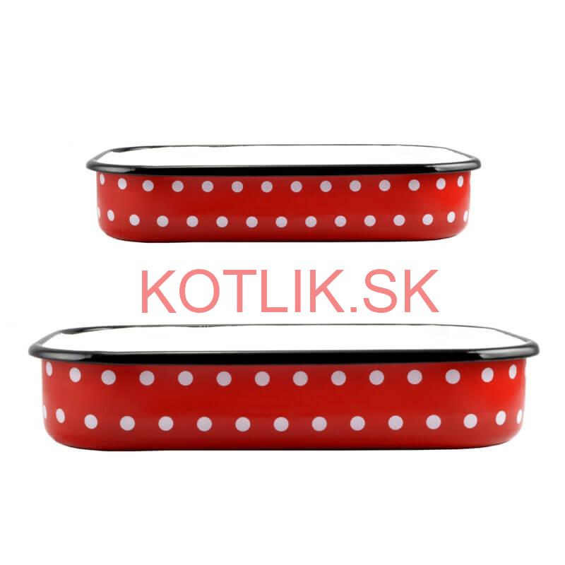 Smaltovane pekáče DECOR 2 ks