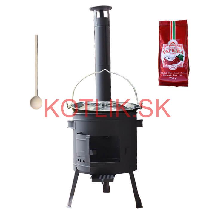 Smaltovaný kotlík 22 L (1,2 mm) + hrubostenná (1,5 mm) žiaruvzdorná kotlina BALKY STRONG 42 PLUS 600