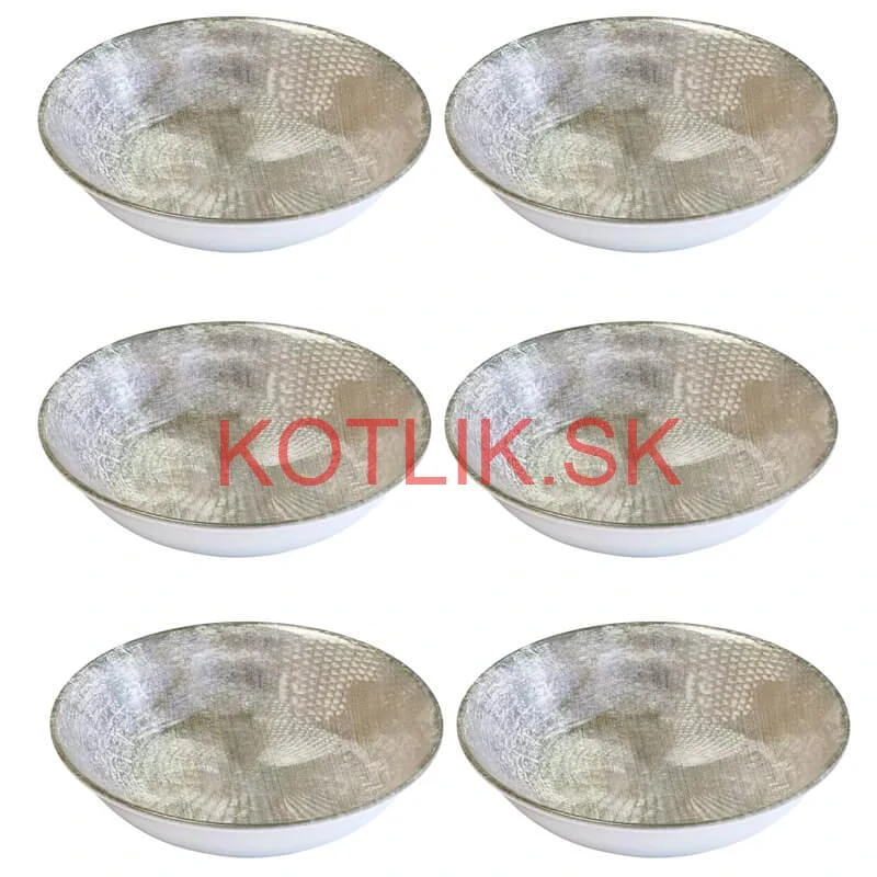 Súprava keramických tanierov 18 ks GREY