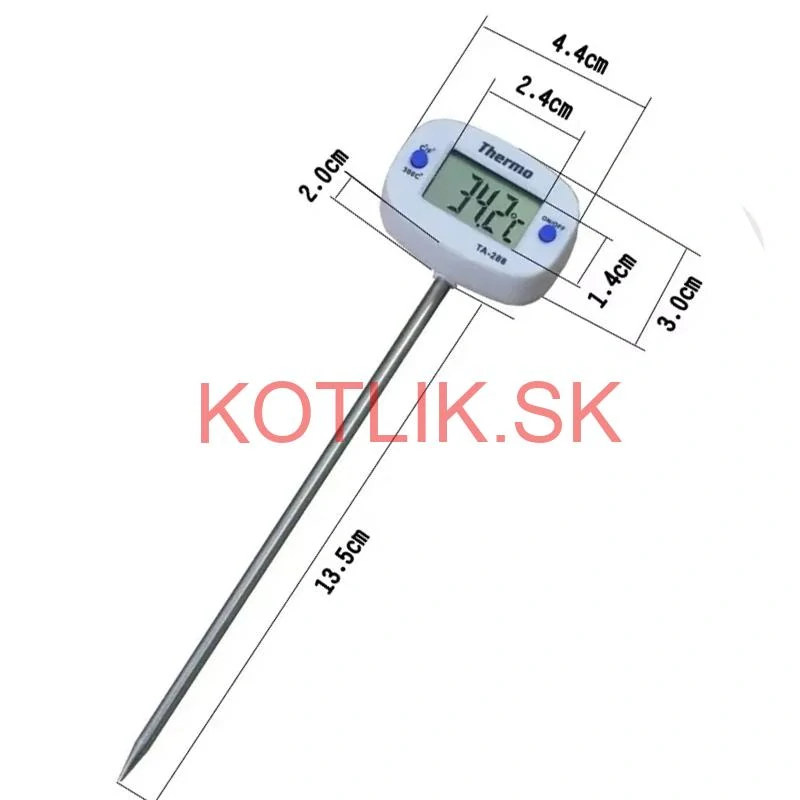 Kuchynský digitálny teplomer