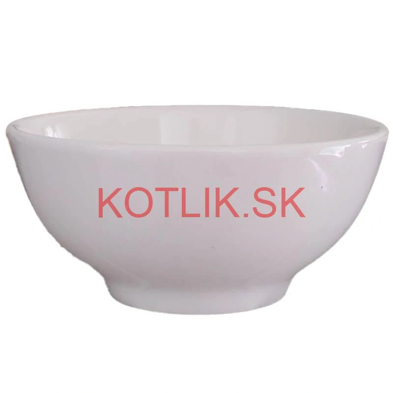 Keramické misky na servírovanie gulášu 15 cm 12 ks biele