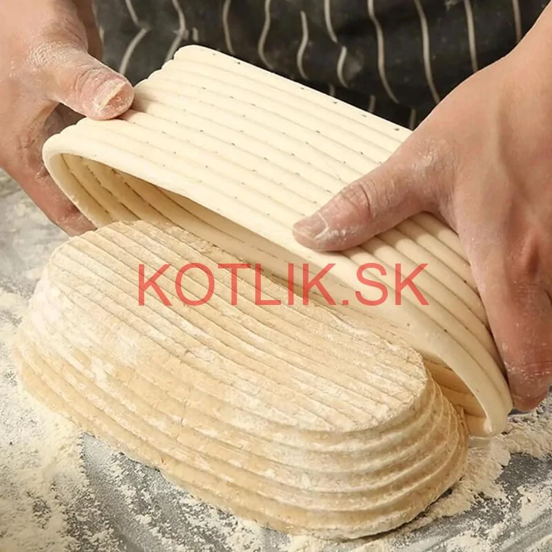 Ratanová miska na kysnutie chleba – oválna
