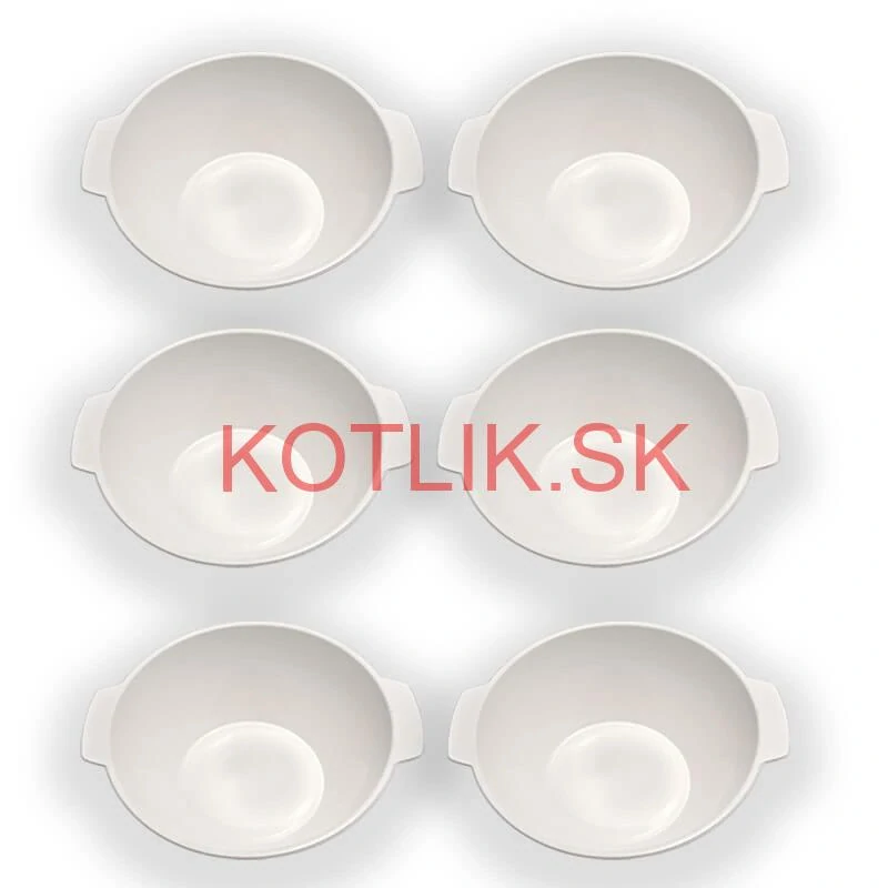 Sada 6 ks: Plastová miska na fajnový kotlíkový guláš a polievky – 500 ml