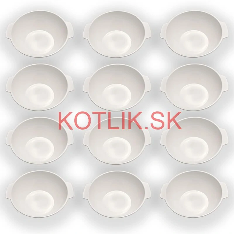 Sada 12 ks: Plastová miska na fajnový kotlíkový guláš a polievky – 750 ml