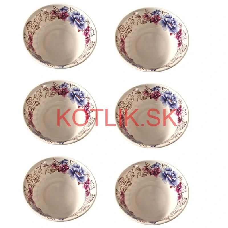 Plastová miska s kvetinovým vzorom (750 ml) – teraz v sade 6 kusov!