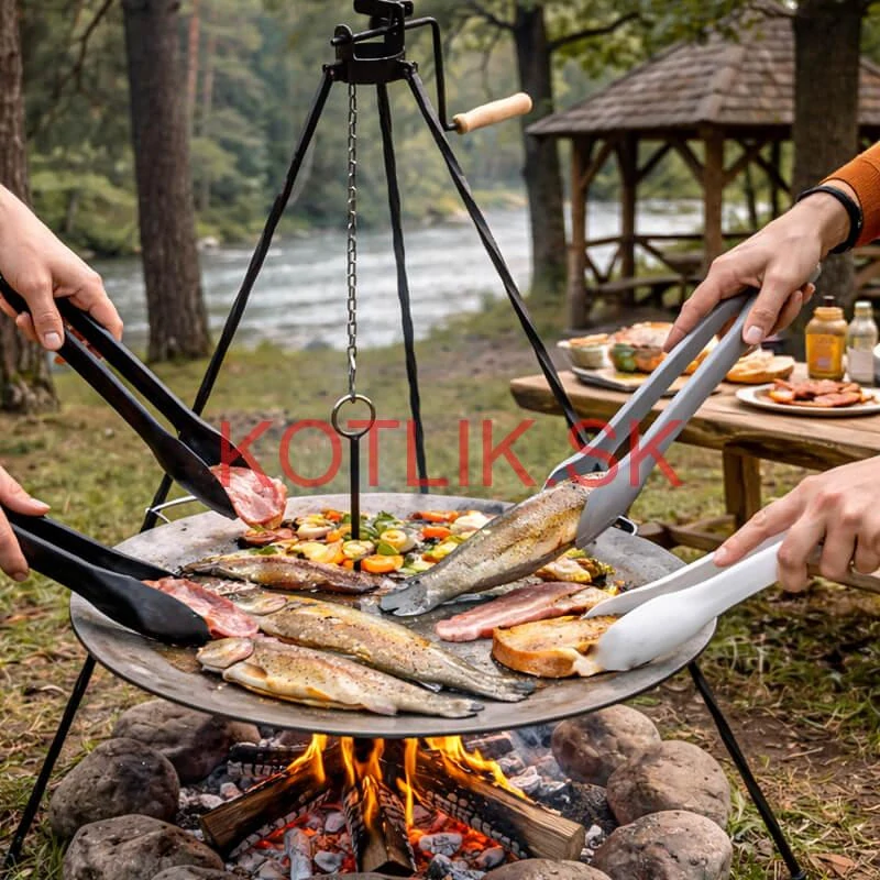 Kuchynské kliešte – súprava 3 ks (obracačky na grilovanie)