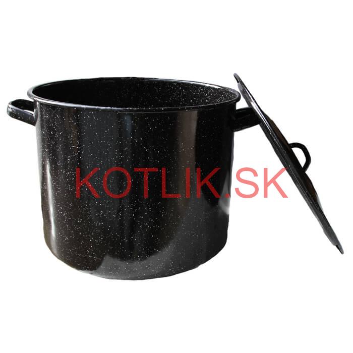 Smaltovaný hrniec s pokrievkou 43 L
