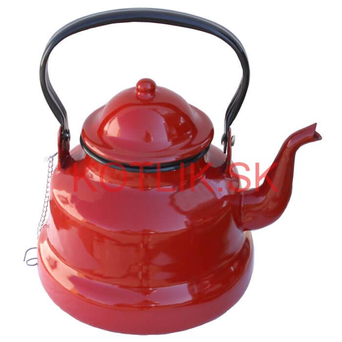 Smaltovaný čajník 3 L RED