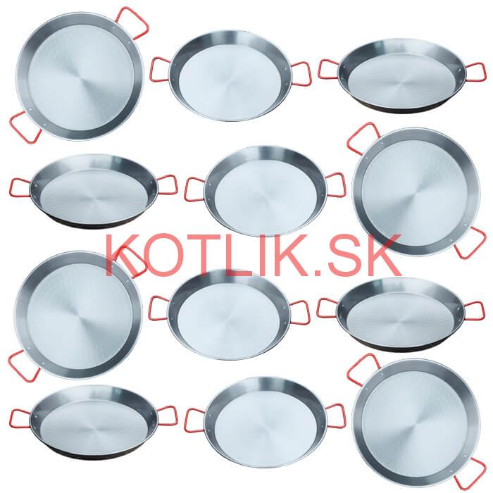 Paella Tapas catering 20 cm – 12 ks oceľových panvic