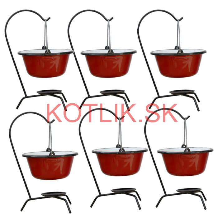 Servírovacia súprava SMALT RED 6 ks