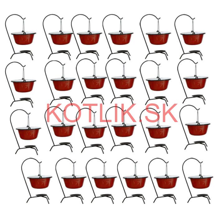 Servírovacia súprava SMALT RED 24 ks