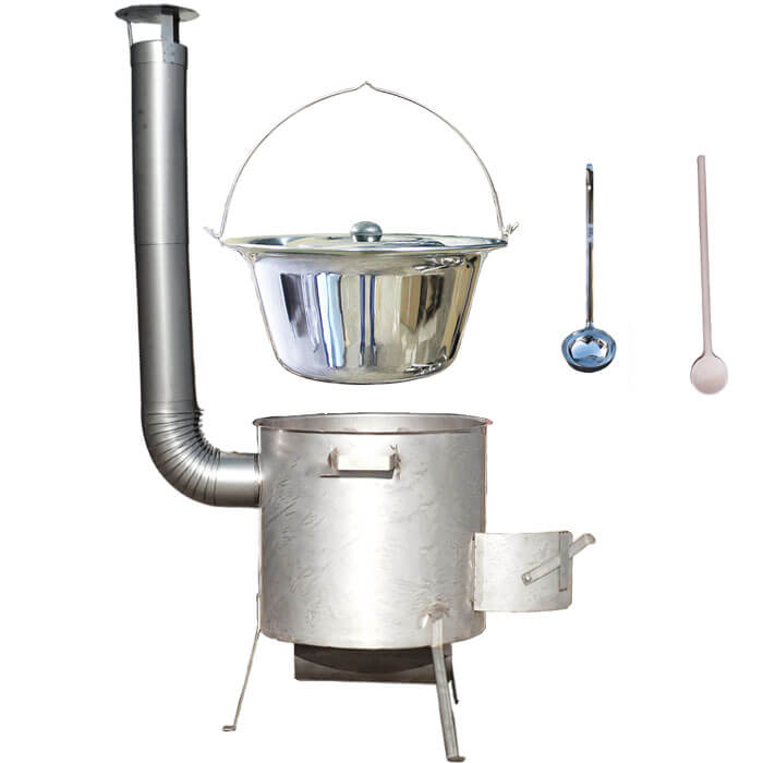 Nerezový kotlík 20 L (1,2 mm) INOX, zosilnená vysoká nerezová kotlina 42 cm KOMFORT