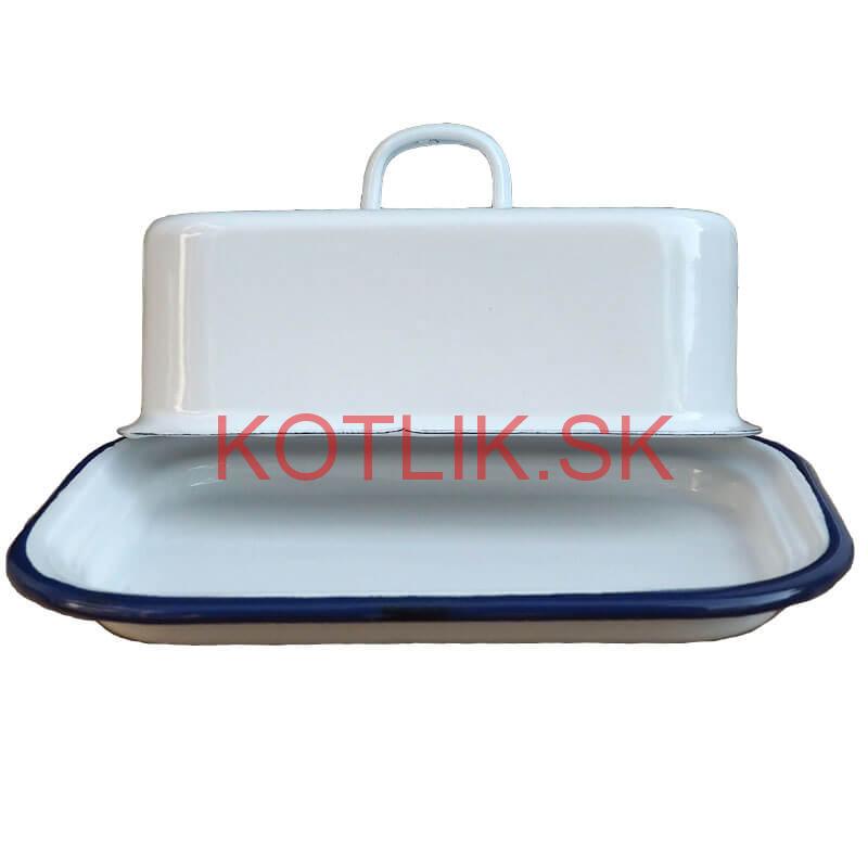 Smaltovaná maselnička - biela